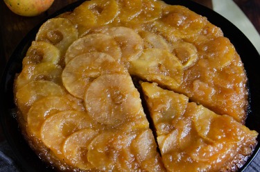 Délicieuse recette de gâteau renversé pommes érable