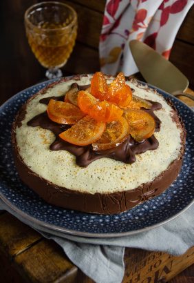 Gâteau de crêpes chocolat orange