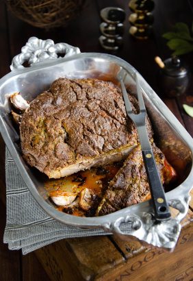 Rouelle de porc à la moutarde