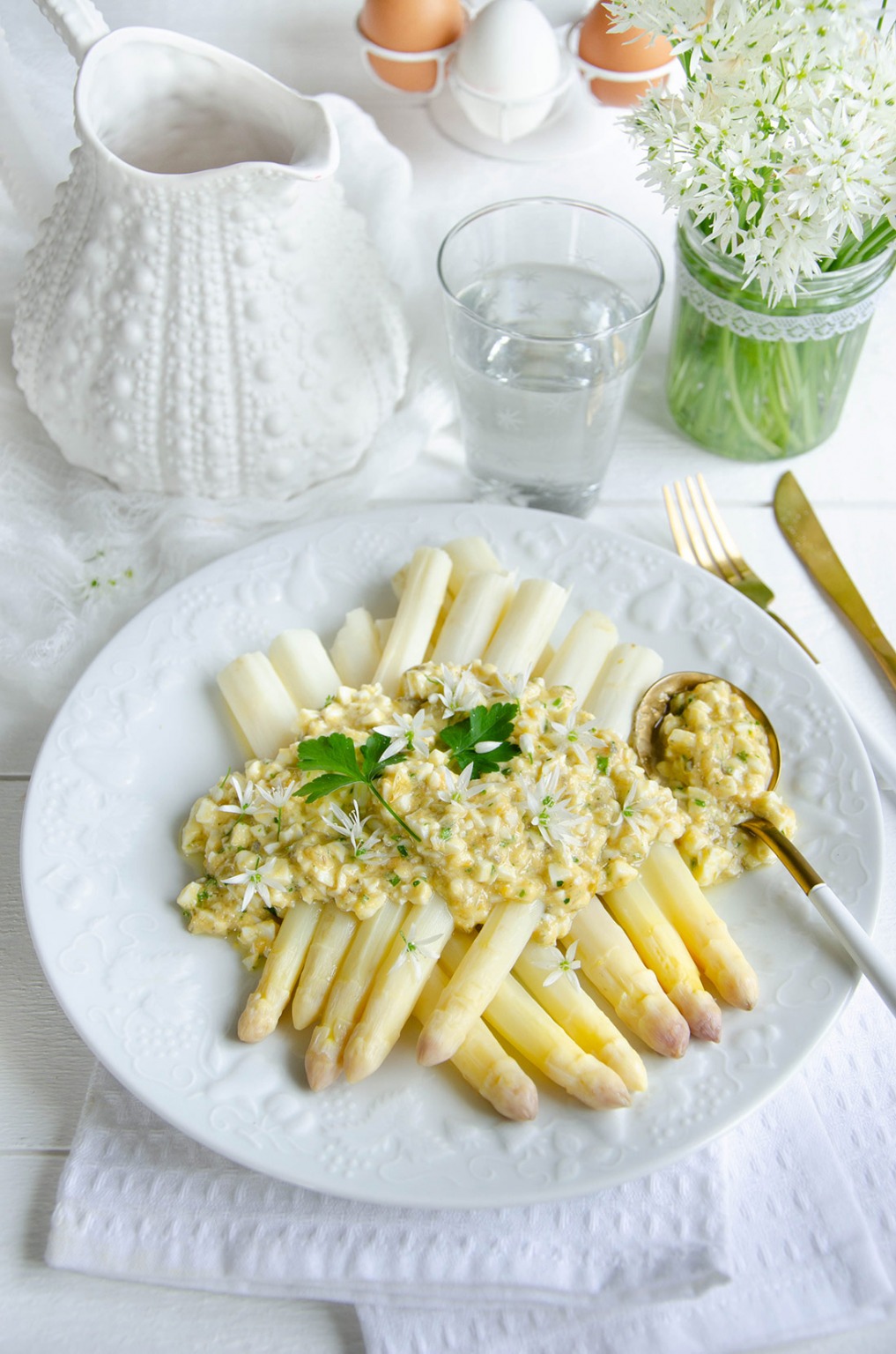 Asperges Blanches Sauce Gribiche, Une Belle Entrée Gourmande