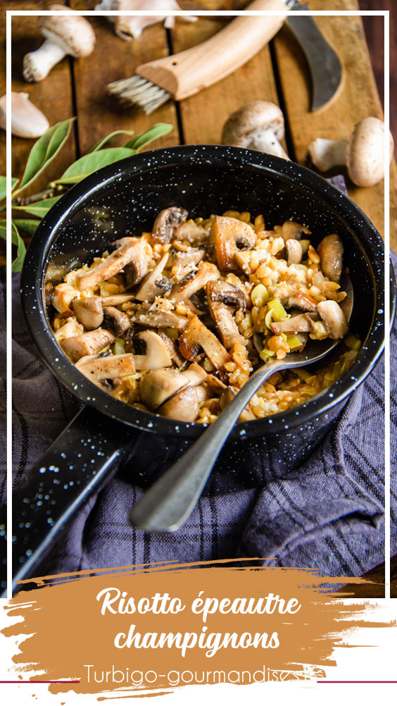 Recette de risotto épeautre champignons