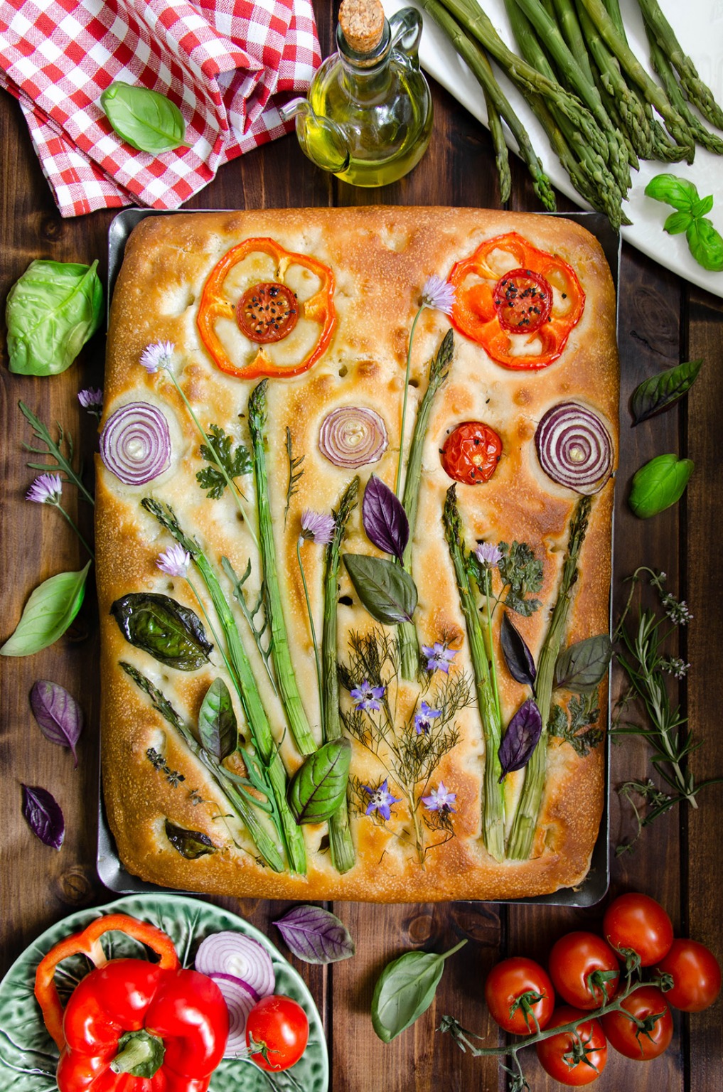 Garden focaccia