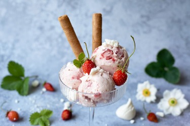 recette de glace à la fraise