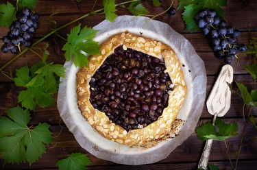 Recette tarte rustique aux raisins