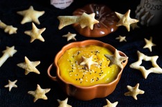 Soupe butternut étoiles feuilletées pour Halloween
