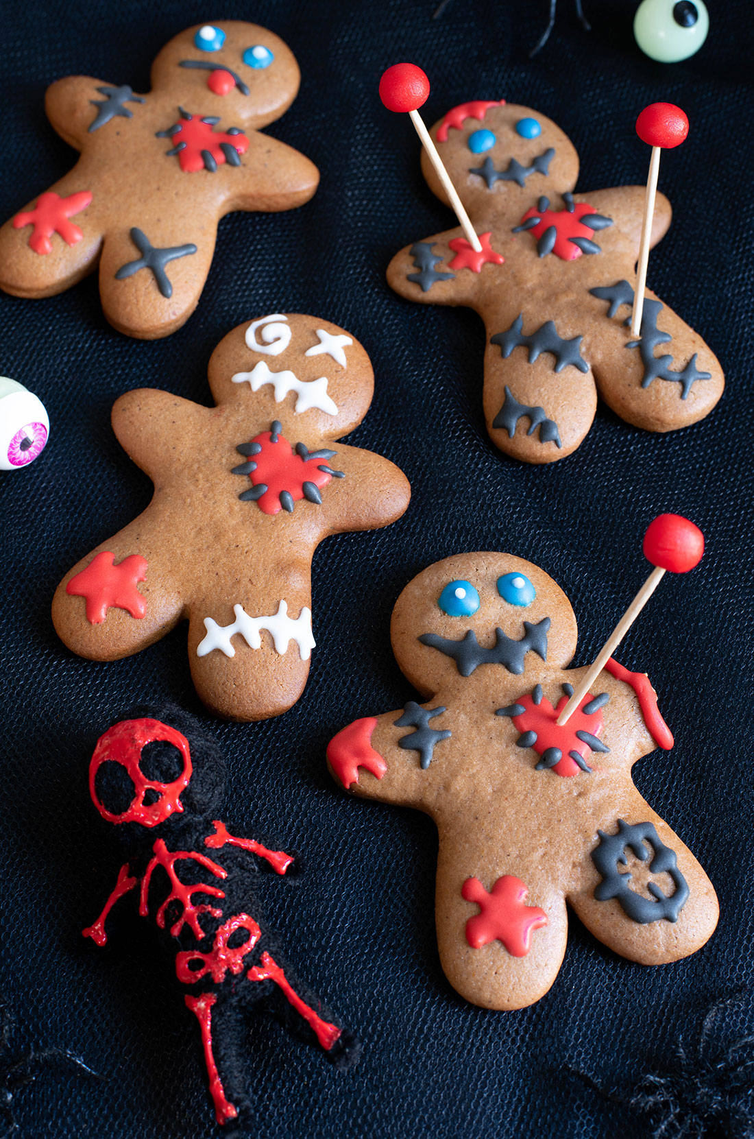Biscuits voodoo {gingerbread revisité pour Halloween}