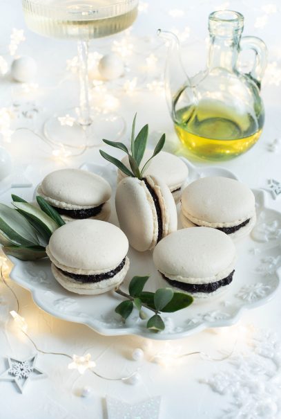 Macarons tapenade olives maison