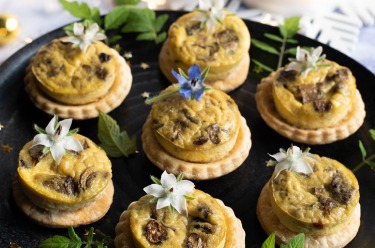 mini quiches foie gras et champignons