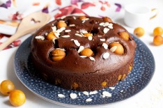 Reine de Saba, gâteau chocolat mirabelles IG bas