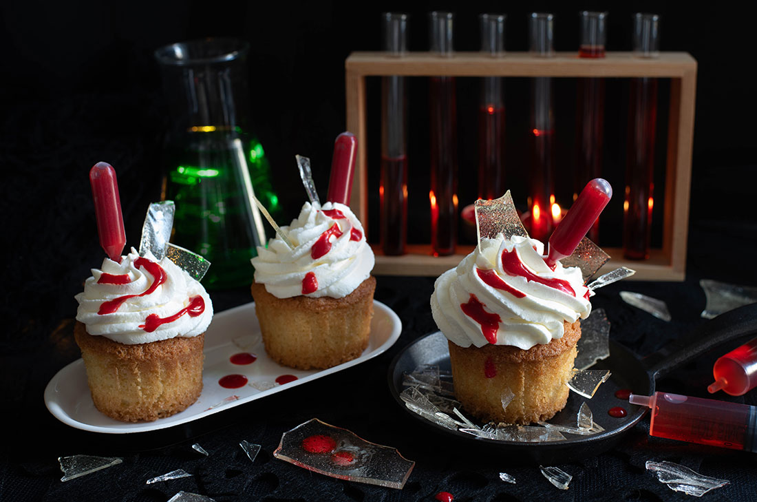 Recette de Cupcakes Dexter facileà faire pour Halloween