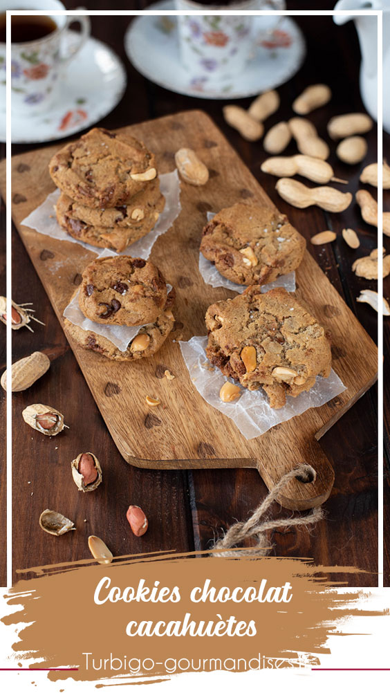 Recette de cookies chocolat cacahuètes