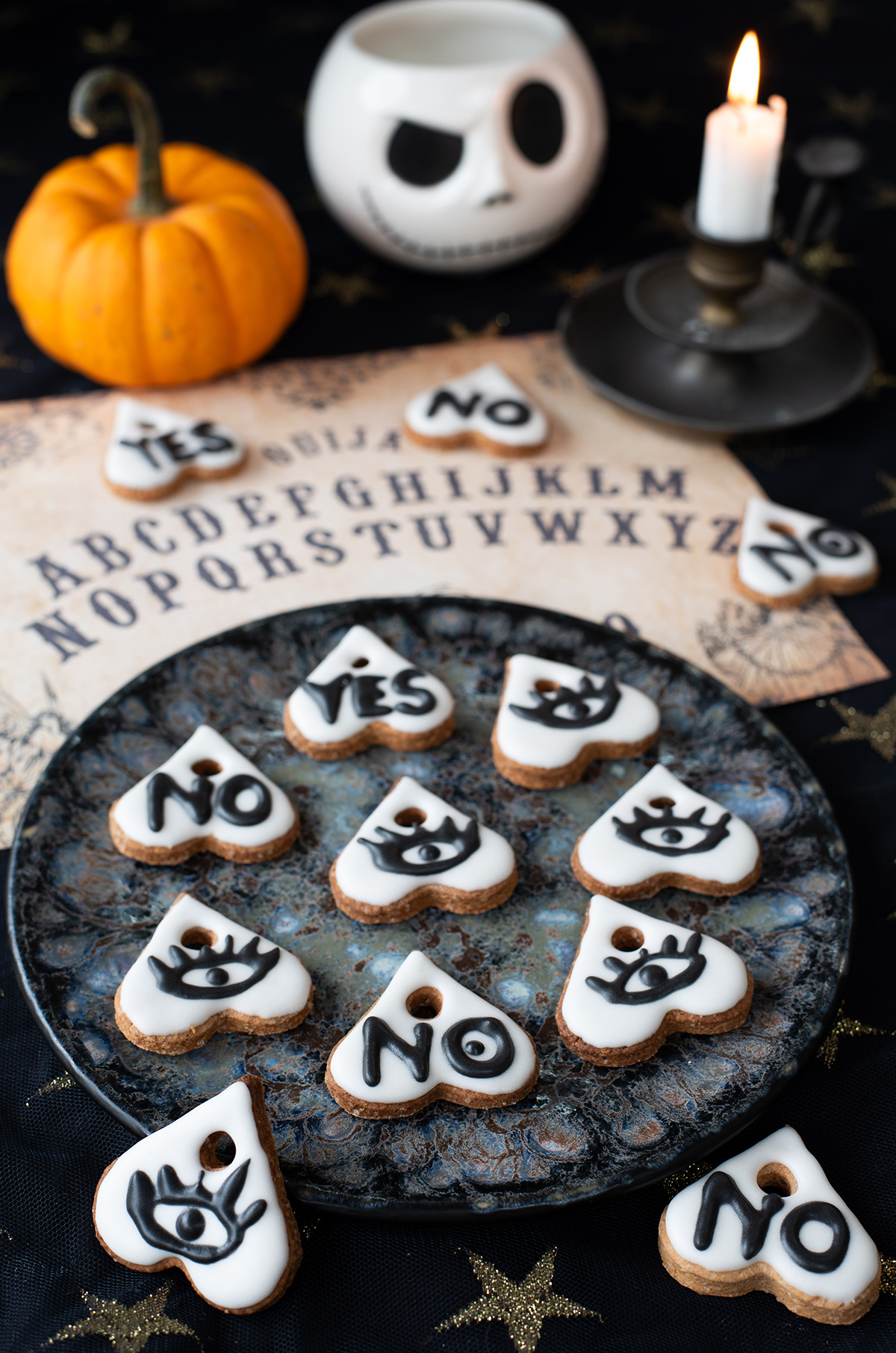 Idées de recette pour Halloween : les biscuits Ouija